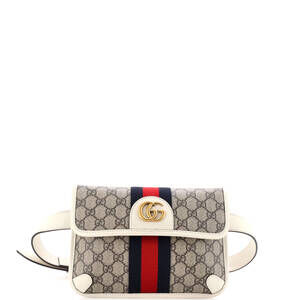 Gucci Ophidia Flap Belt Bag Gg Coated #233141G86B